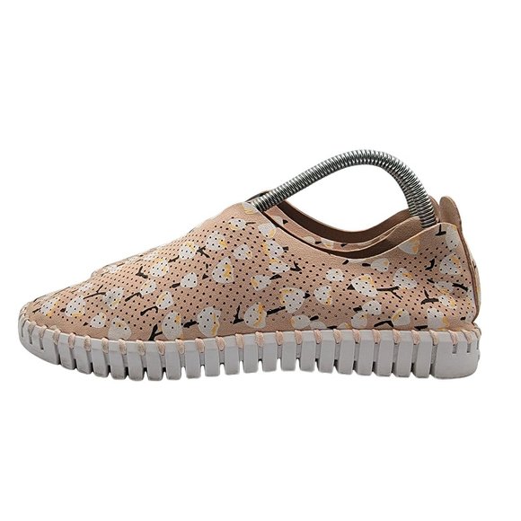 Ilse Jacobsen Tulip 139 Adobe Rose Fabric Perforated Slip On Sneakers Womens 11 - Picture 5 of 12